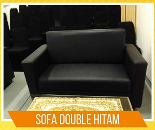 sofa double hitam