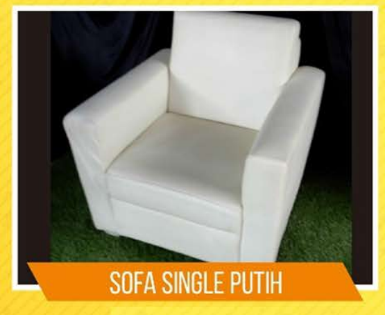 sofa single putih